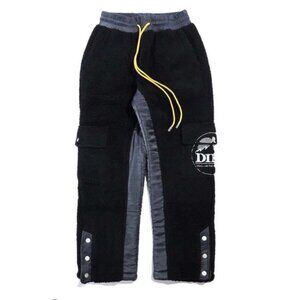 Diet Starts Monday Men’s Fleece Size Medium Cargo Pants $178 Heavy Weight Pocket